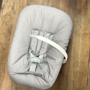 Stokke Tripp Trapp newborn set Gray Baby Seat Cushion like new